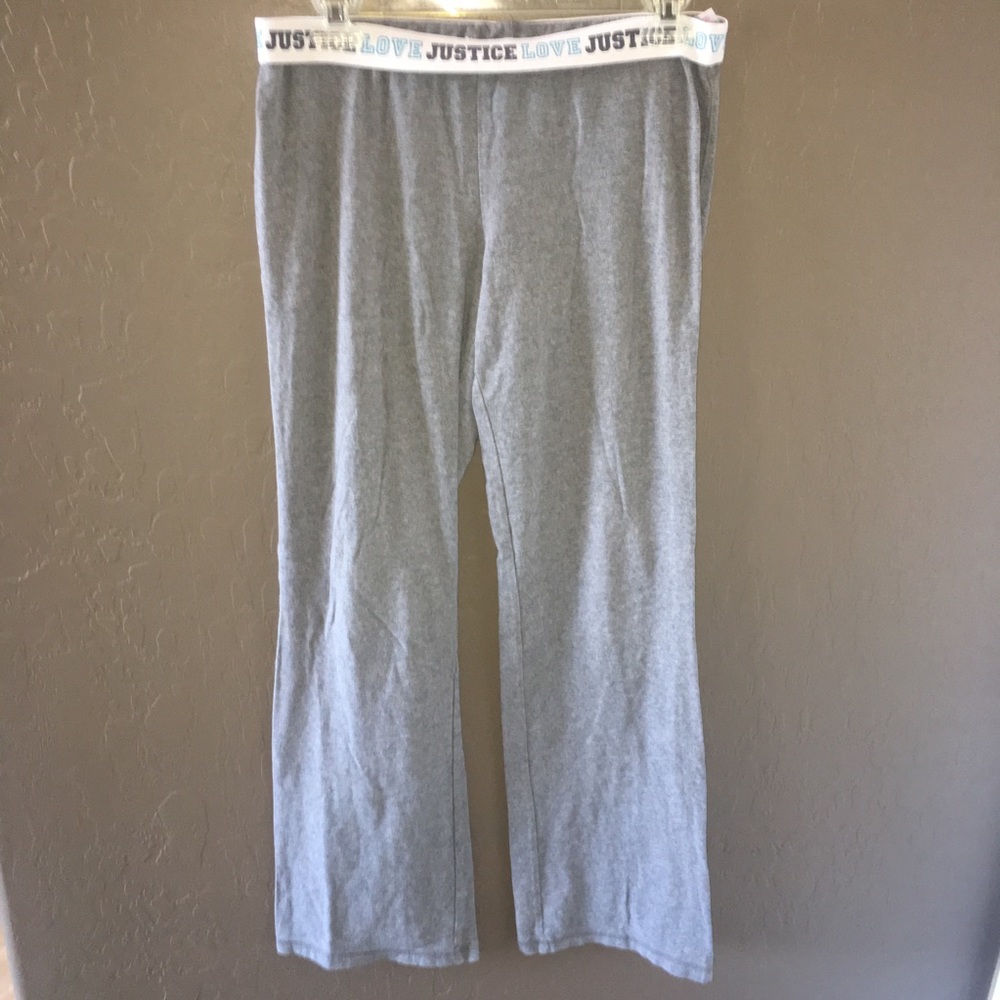 Justice all gray yoga pants
